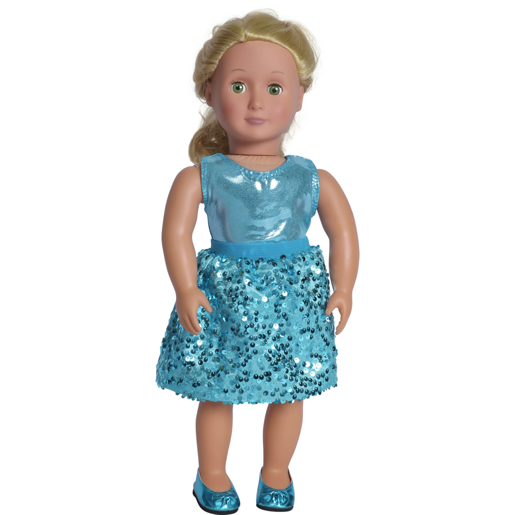 sequin dress doll Doll Party Sequin Skirt Set | 18" Doll Clothes