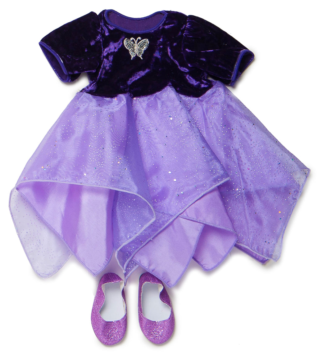 Doll Fairy Dancer Dress for 18" Dolls | Fairy Finery Teal Doll Fairy Dancer Dress for 18" Dolls | Fairy Finery Teal