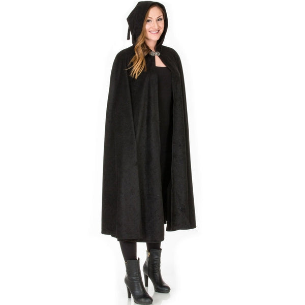Long Crushed Velvet Cape Costume Unisex main image 1