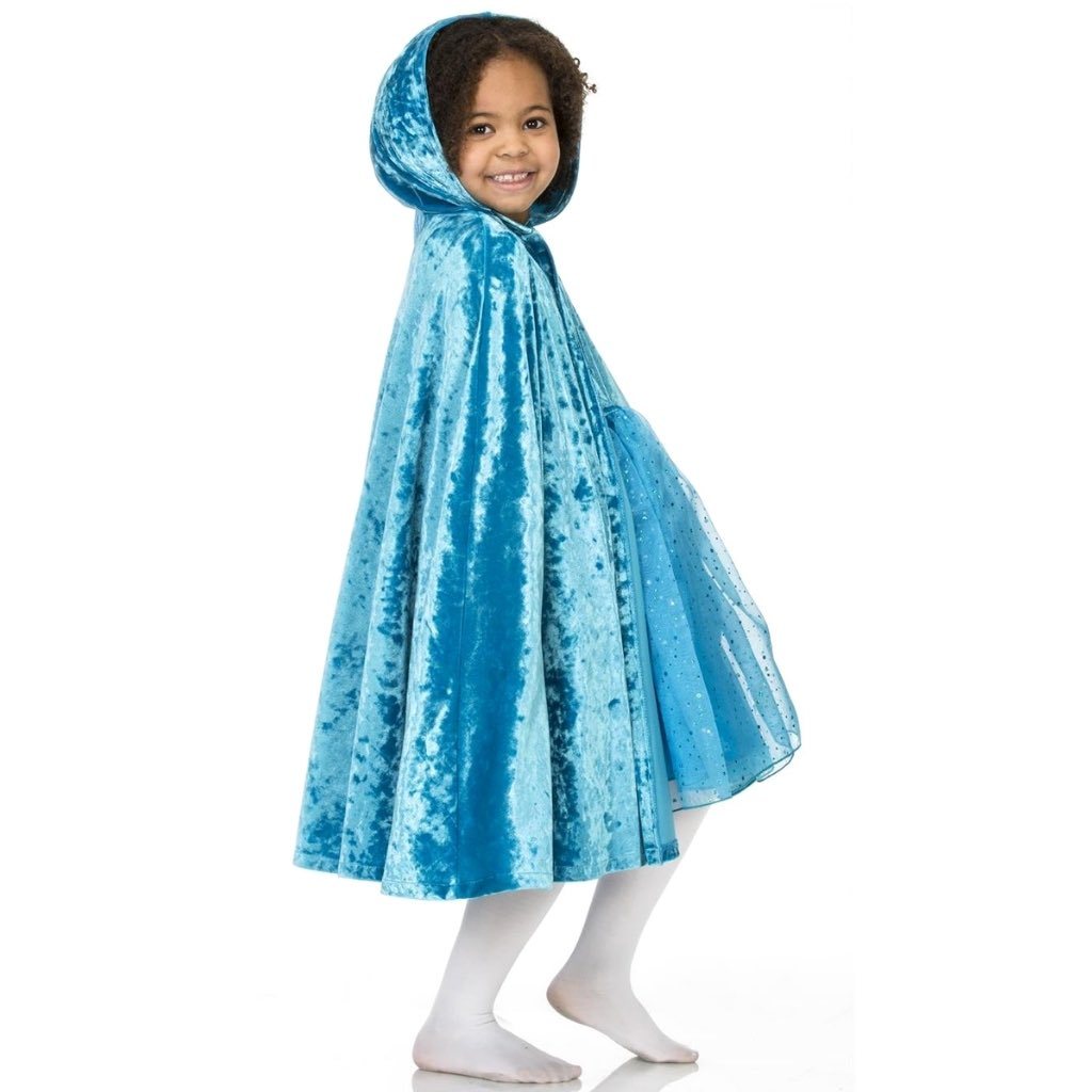 Childs Velvet Cape with Boa Trimmed Hood | Fairy Finery