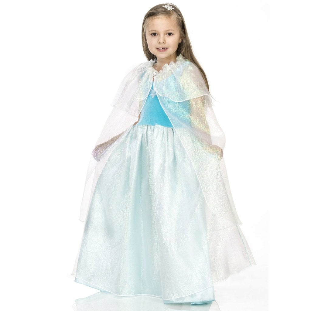 Doll Frozen princess style dress and cape set