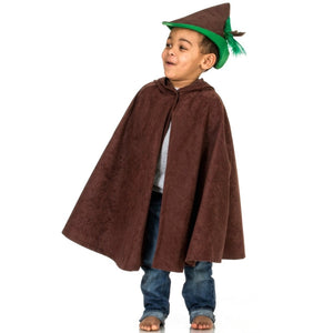 Woodsman Suedecloth Cape - Fairy Finery