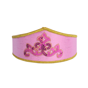 girl's pink regal adventure crown for play