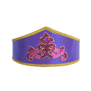 girls shiny purple dressup crown