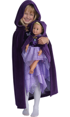 Storybook Velour Doll Cape - Fairy Finery