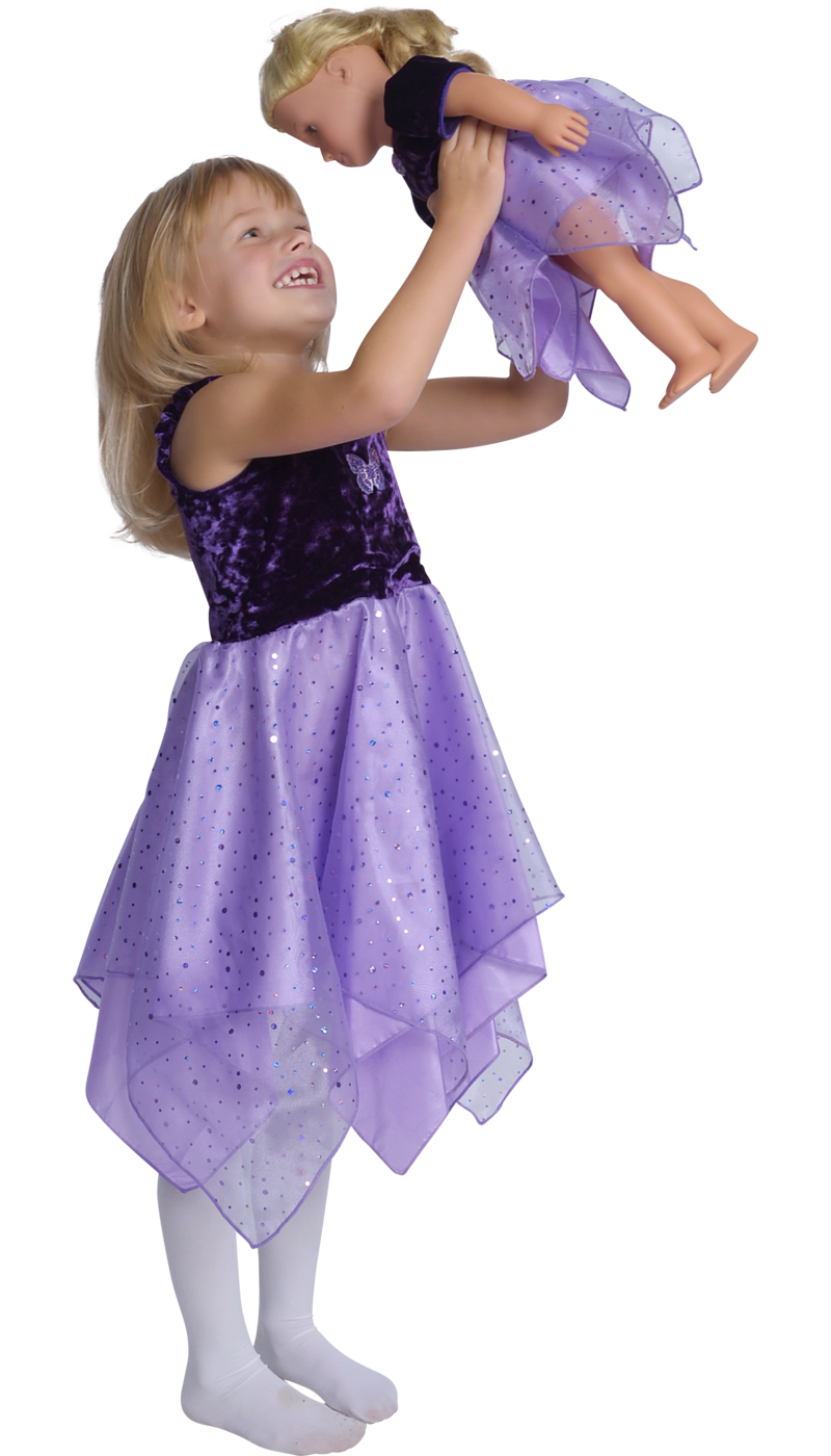 Doll Fairy Dancer Dress for 18" Dolls | Fairy Finery Teal Doll Fairy Dancer Dress for 18" Dolls | Fairy Finery Teal