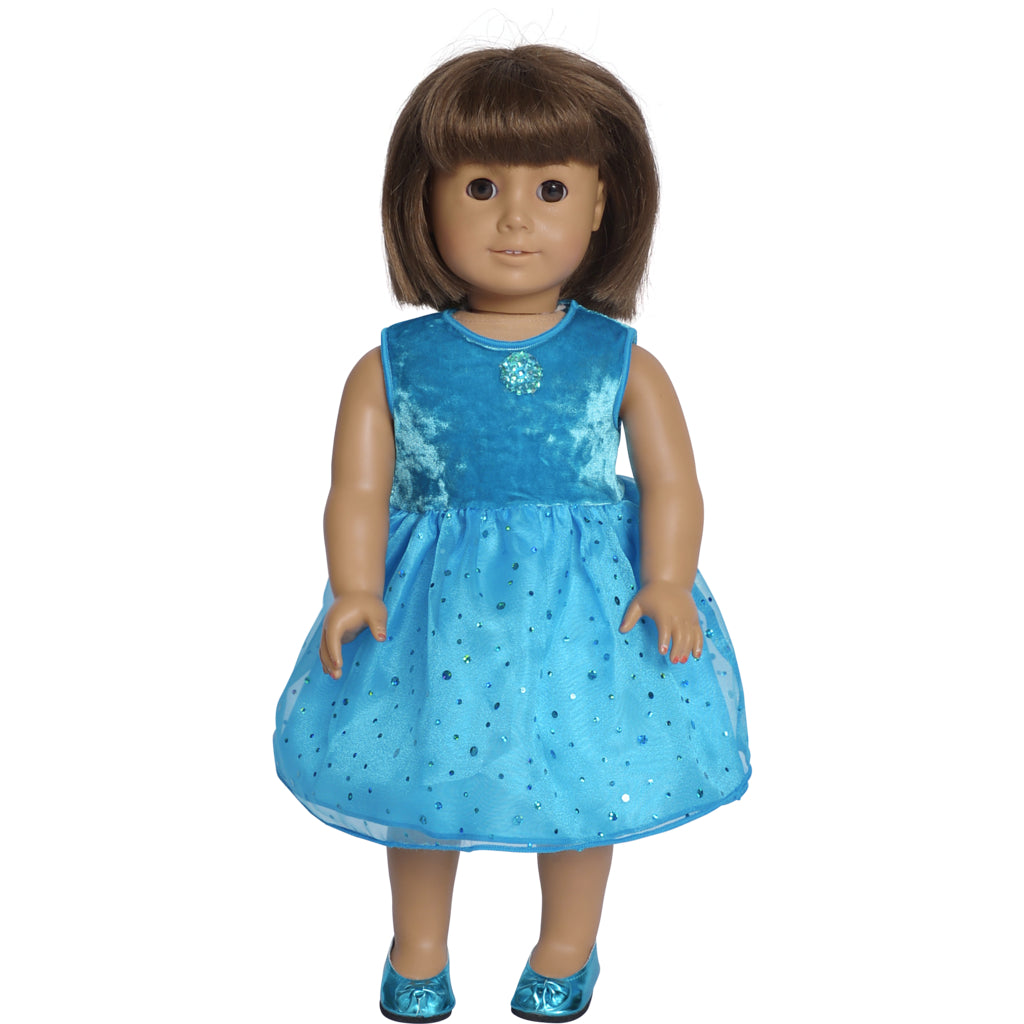 Doll Fairy Sparkle Dress for 18