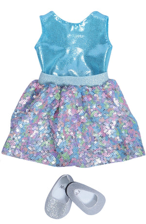 Doll Sequin Skirt Set - Fairy Finery