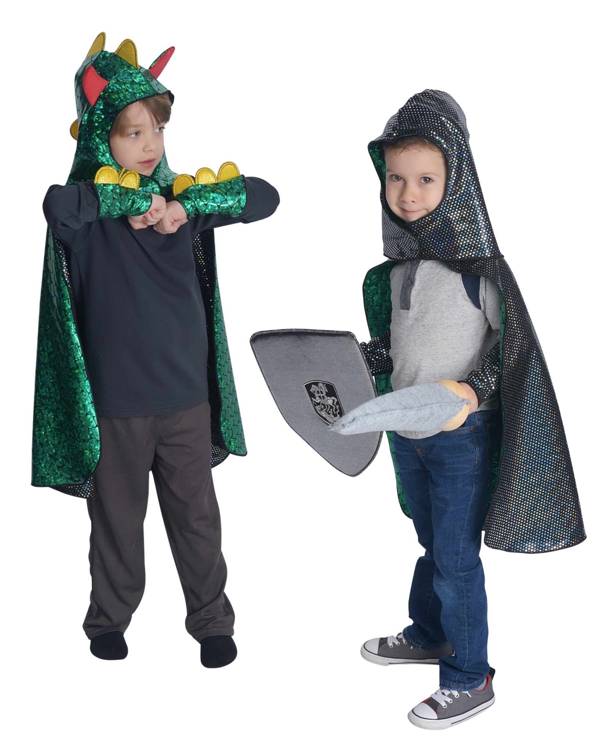 Dragon & Knight Reversible Cape Set - Fairy Finery