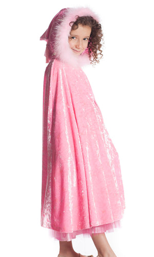 Crushed Velvet Cape with Boa - Fairy Finery