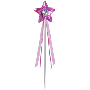 Sequin Star Wand - Fairy Finery