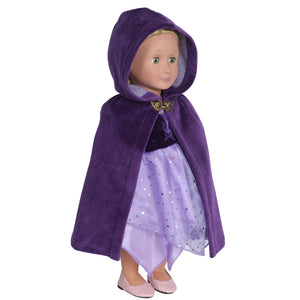 Storybook Velour Doll Cape - Fairy Finery
