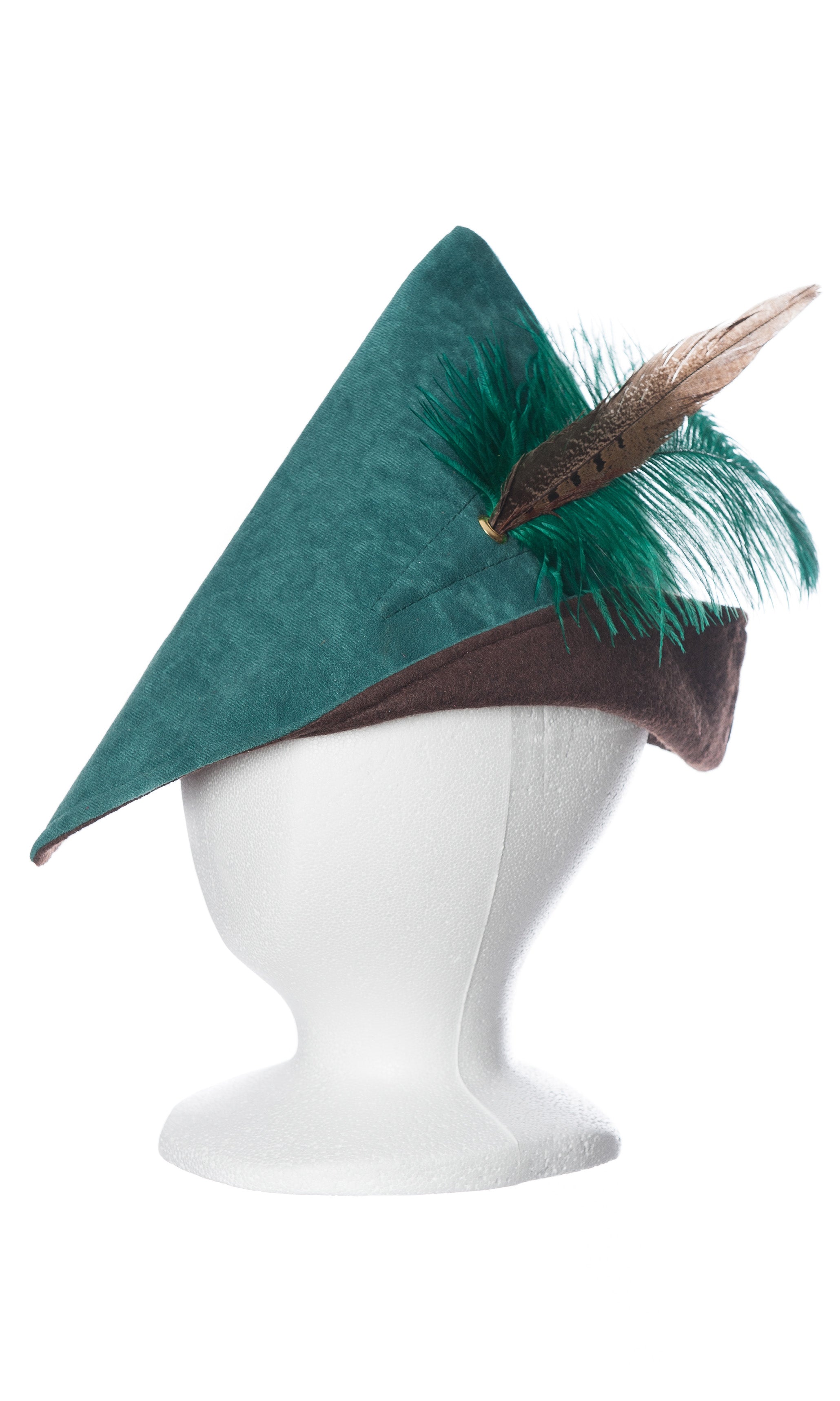 hyde着 Roen feather hat suede_robin_hood_woodsman_hat_